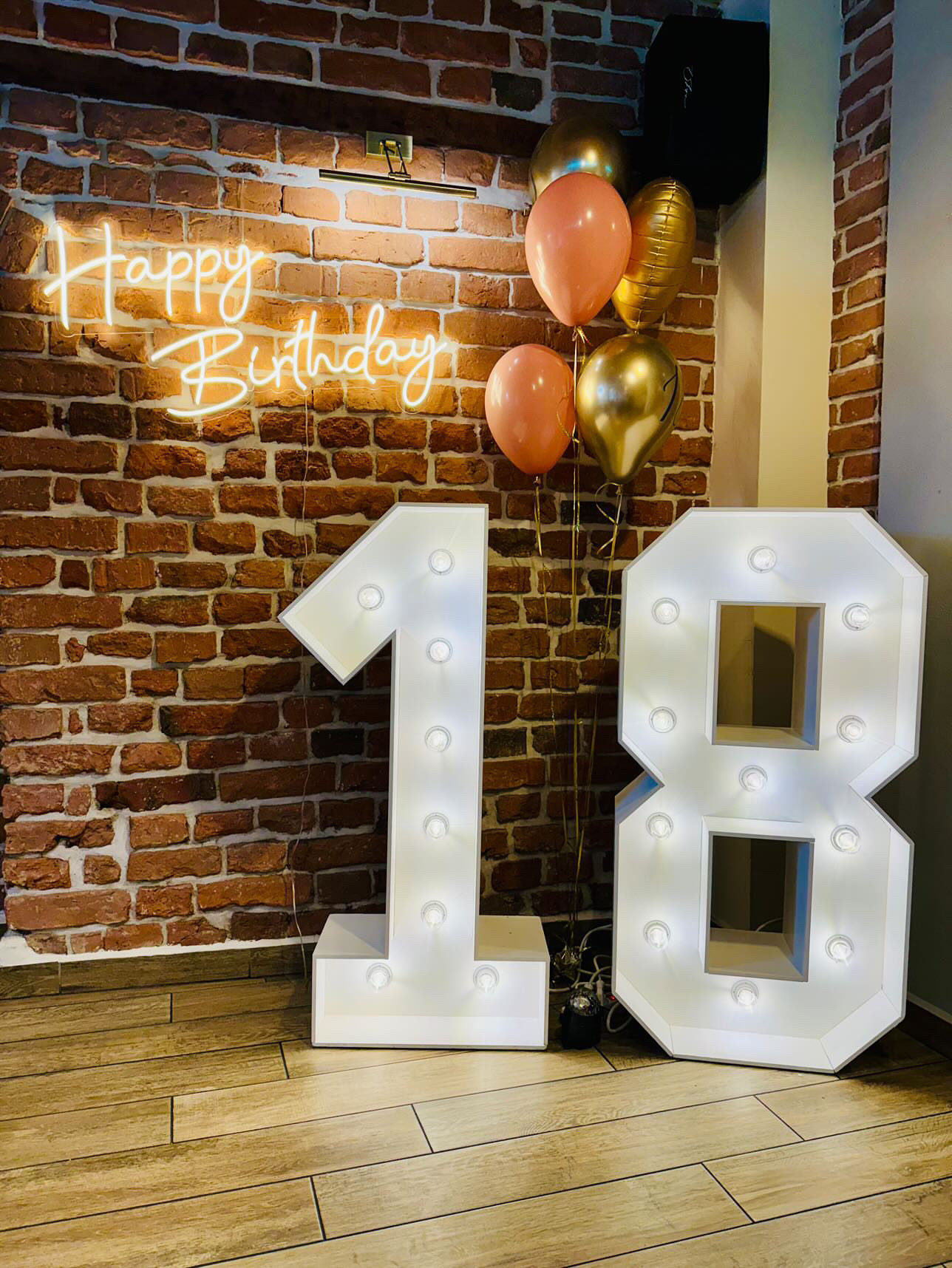 Read more about the article Gotowa ścianka na 18-stkę (cyfry+neon)