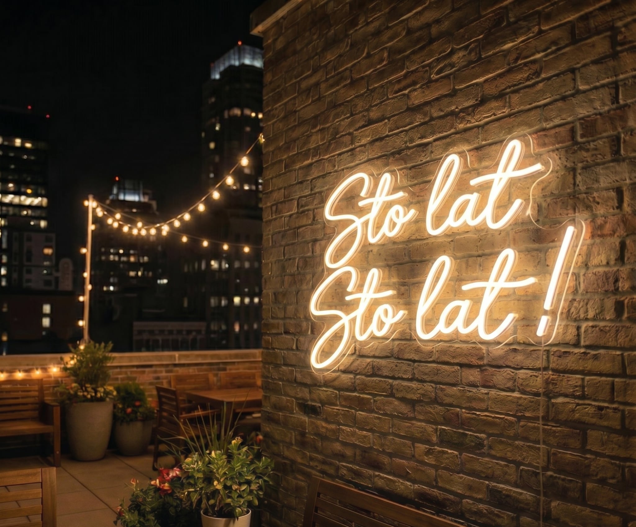 Sto lat Sto Lat- neon na wynajem